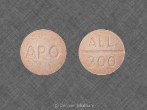 Pill APO ALL 300 Orange Round is Allopurinol