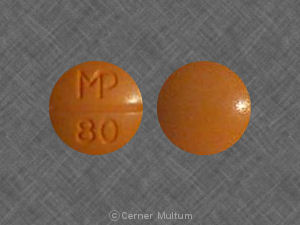 Pill MP 80 Orange Round is Allopurinol