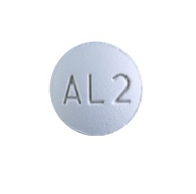 Pill M AL2 White Round is Almotriptan Malate