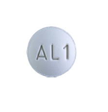 Pill M AL1 White Round is Almotriptan Malate