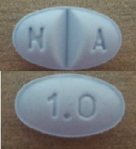 Pill N A 1.0 Blue Oval is Alprazolam