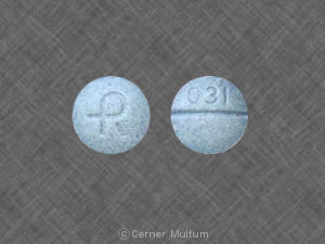 Pill 031 R Blue Round is Alprazolam