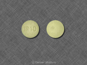 Pill IP 10 Yellow Round is Alprazolam Extended-Release