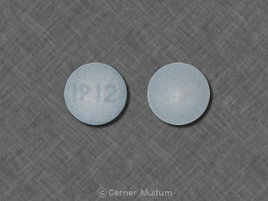 Pill IP 12 Blue Round is Alprazolam Extended-Release