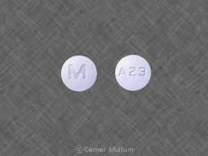 Pill M A23 Purple Round is Alprazolam Extended-Release