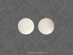 Pill E 195 White Round is Alprazolam Extended-Release