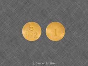 Pill b 492 1 Yellow Round is Alprazolam ER