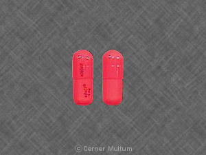 Pill ALTACE 5 mg HOECHST Red Capsule/Oblong is Altace