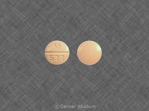 Amiloride hydrochloride and hydrochlorothiazide 5 mg / 50 mg M 577