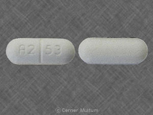 Pill A2 53 is Amitex LA 600 mg-30 mg