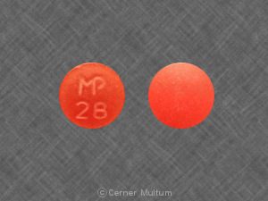 P 2 Pill Orange Round 5mm - Pill Identifier