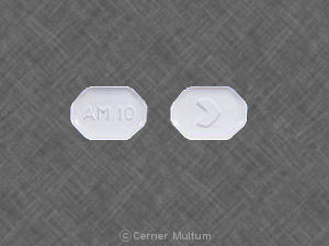 Amlodipine besylate 10 mg > AM 10