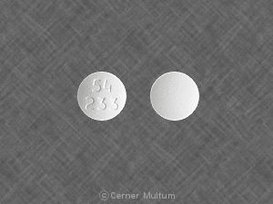 Pill 54 233 White Round is Amlodipine Besylate