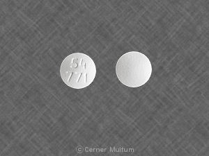 Pill 54 771 White Round is Amlodipine Besylate