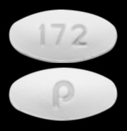 Pill P 172 White Oval is Amlodipine Besylate, Hydrochlorothiazide and Valsartan