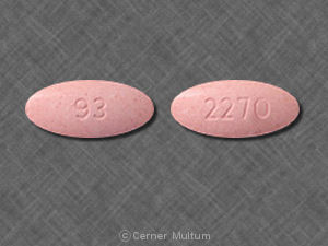 Pill 2270 93 Pink Oval is Amoxicillin and Clavulanate