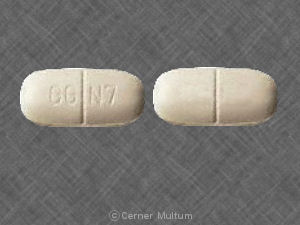 Amoxicillin and clavulanate potassium 875 mg / 125 mg GG N7