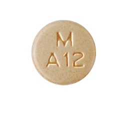 Pill M A12 Peach Round is Amphetamine and Dextroamphetamine