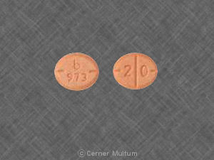 Amphetamine and dextroamphetamine 20 mg b 973 2 0