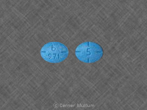 Amphetamine and dextroamphetamine 5 mg b 971 5