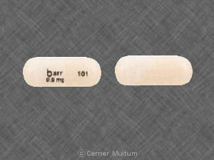 Pill barr 0.5 mg 101 White Capsule-shape is Anagrelide Hydrochloride