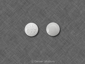 Pill Imprint 54 077 (Anastrozole 1 mg)