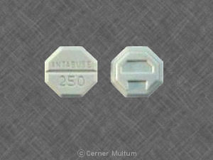 Pill ANTABUSE 250 A White Eight-sided is Antabuse