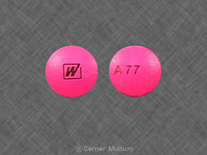 Pill W A77 is Aralen Phosphate 500 mg