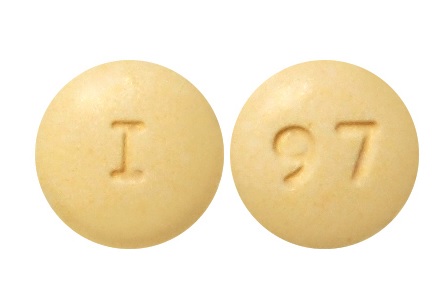 Pill I 97 Yellow Round is Aripiprazole
