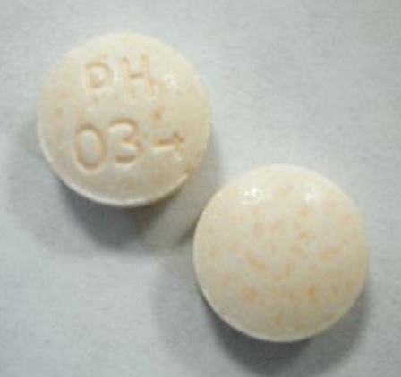 Aspirin (chewable) 81 mg PH 034