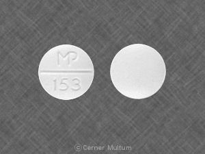 Atenolol and chlorthalidone 50 mg / 25 mg MP 153