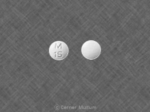 Atropine sulfate and diphenoxylate hydrochloride 0.025 mg / 2.5 mg M 15