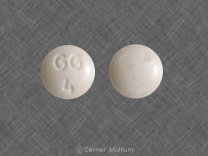 Pill GG 4 White Round is Atropine Sulfate and Diphenoxylate Hydrochloride