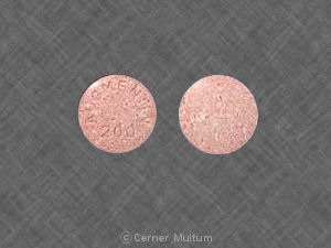 Pill AUGMENTIN 200 Pink Round is Augmentin