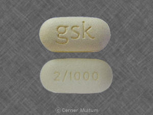 Avandamet 1000 mg / 2 mg gsk 2/1000