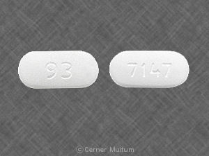 Pill 93 7147 White Capsule/Oblong is Azithromycin Monohydrate