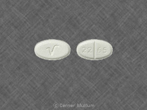 Pill V 22 65 White Oval is Baclofen