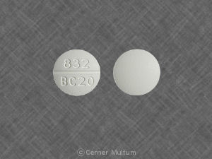 Baclofen 20 mg 832 BC 20