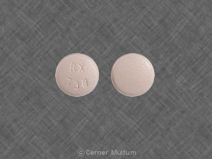 Pill RX 738 Orange Round is Benazepril Hydrochloride