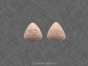 Pill 93 5126 Pink Three-sided is Benazepril Hydrochloride