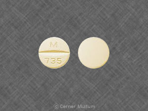 Benazepril hydrochloride and hydrochlorothiazide 10 mg / 12.5 mg M 735