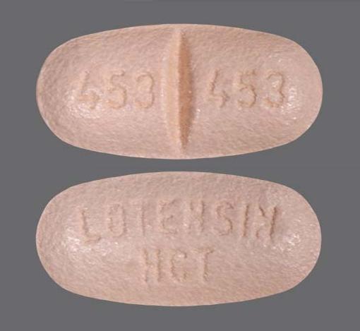 Pill LOTENSIN HCT 453 453 Purple Oval is Lotensin HCT