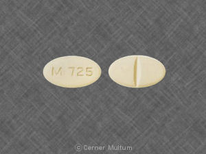 Pill M 725 Beige Oval is Benazepril Hydrochloride and Hydrochlorothiazide
