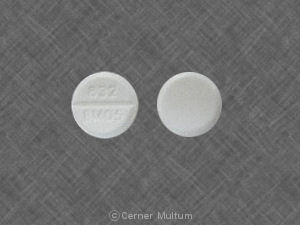 Benztropine mesylate 0.5 mg 832 BM 05
