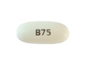 Pill Imprint B75 (Bexarotene 75 mg)