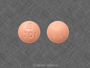 Bisoprolol fumarate and hydrochlorothiazide 2.5 mg / 6.25 mg E 701