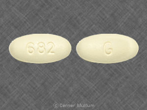 Pill 682 G Yellow Oval is Budeprion XL