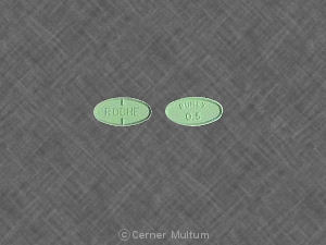 Pill ROCHE BUMEX0.5 Green Elliptical/Oval is Bumex