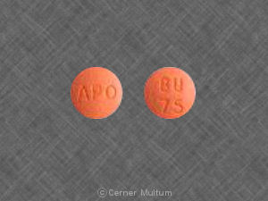 Bupropion hydrochloride 75 mg APO BU 75