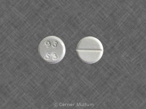 Pill 93 53 White Round is BusPIRone Hydrochloride